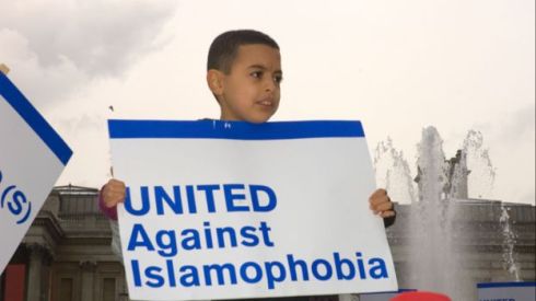 Um protesto em Londres em 2006 contra a Islamofobia
